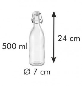 Бутылка с зажимом 500 мл  Tescoma "DELLA CASA /Без декора" / 145352