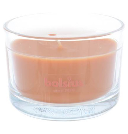 Свеча ароматическая 6,3 х 9 см в стекле  Bolsius &quot;True scents /Яблоко с корицей&quot; (время горения 24 ч) / 262614