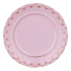 Блюдо 32 см круглое  Leander "Соната /Розовый цветок" розовая / 330736