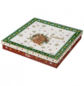Блюдо 26 х 26 х 4 см квадратное зелёное  LEFARD "Christmas Collection /Подарок" / 192368