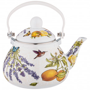 Заварочный чайник 1,3 л эмалированный с фильтром  Agness "Provence" / 235327