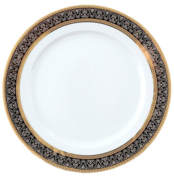 Набор тарелок 22 см 6 шт глубокие  Thun &quot;Опал /Платина с золотом&quot; / 020572