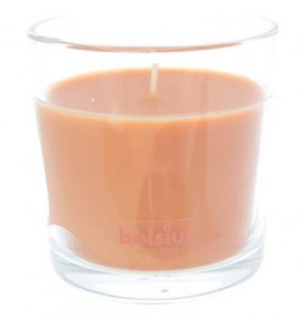 Свеча ароматическая 9,5 х 9,5 см в стекле "True scents /Яблоко с корицей /Bolsius" (43 ч) / 262617