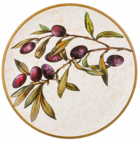 Тарелка 23 см 1 шт  Ceramica Cuore "Olives" / 228073