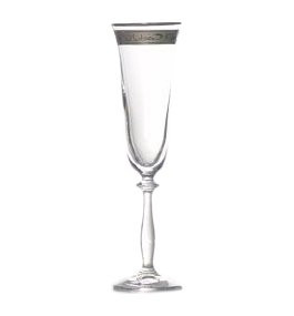 Бокалы для шампанского 190 мл 2 шт  Crystalex CZ s.r.o. "Анжела /Платина /378500" / 109510