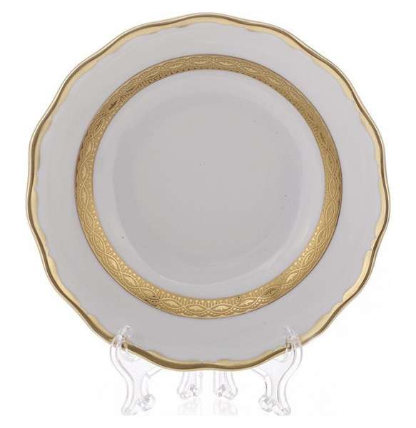 Набор тарелок 17 см 6 шт  Bavarian Porcelain &quot;Мария-Тереза /Золотая лента&quot; / 093134
