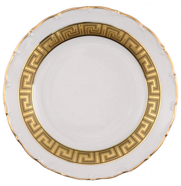 Набор тарелок 25 см 6 шт  Bohemia Porcelan Moritz Zdekauer 1810 s.r.o. &quot;Офелия /Версаче&quot; / 027709