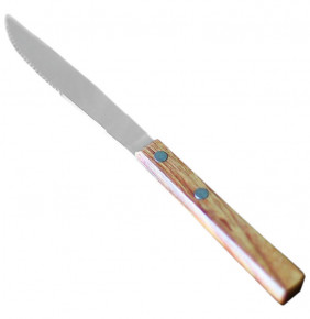 Столовый прибор Нож столовый 20,5 х 1,7 см с деревянной ручкой / 309282