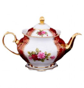 Заварочный чайник 1,2 л  Royal Czech Porcelain "Фредерика /Роза красная" / 204672