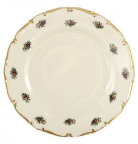 Набор тарелок 21 см 6 шт  Bohemia Porcelan Moritz Zdekauer 1810 s.r.o. "Анжелика /Маленькие розочки /СК" / 080374