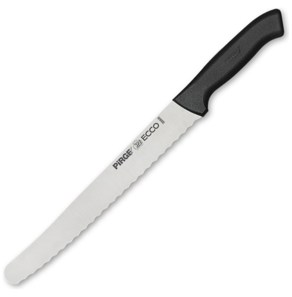 Нож поварской для нарезки хлеба 22.5 cм черная ручка  PIRGE &quot;Ecco&quot; / 321675