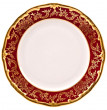 Набор тарелок 19 см 6 шт  Weimar Porzellan &quot;Ювел /Красный с золотым узором&quot; / 028797