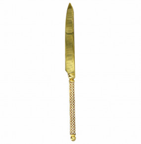 Столовый прибор Нож сервировочный 21 см  CLARET di Annamaria Gravina "Стразы /Золото" / 275835