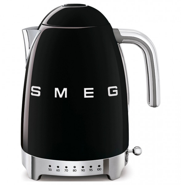 Чайник электрический 1,7 л с регулируемой температурой 2400Вт чёрный &quot;Smeg&quot; / 299073