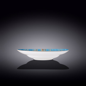Тарелка 25,5 см глубокая голубая  Wilmax "Scratch" / 261503