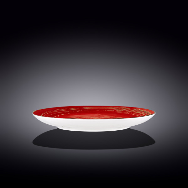 Тарелка 28 см красная  Wilmax &quot;Spiral&quot; / 261550