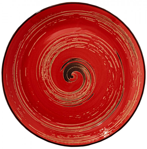 Тарелка 28 см красная  Wilmax &quot;Spiral&quot; / 261550