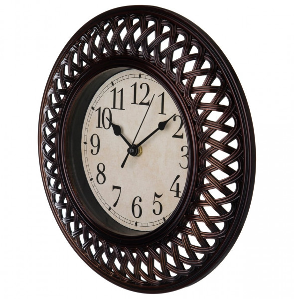 Часы настенные 30 см кварцевые коричневые  LEFARD &quot;ITALIAN STYLE&quot; / 187946