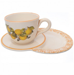 Чайная пара 500 мл 1 шт  Ceramica Cuore "Лимоны"  / 226277