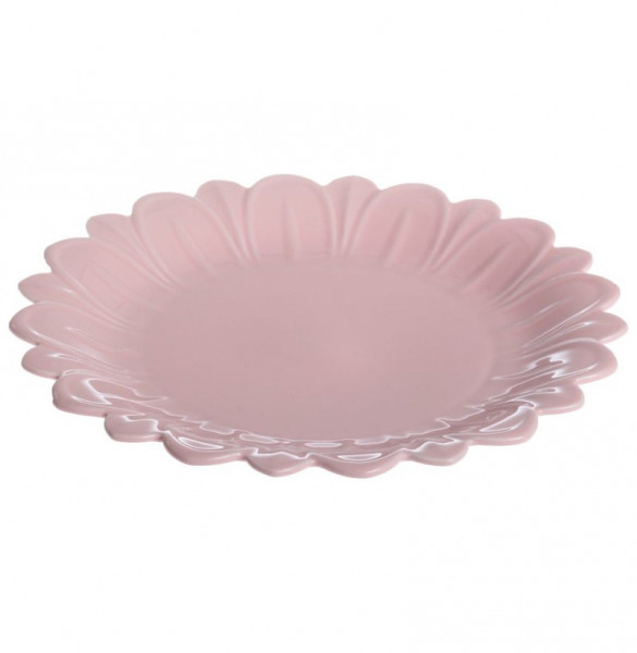 Тарелка 26 х 3 см розовая  Мята &quot;Lotus magic&quot;  / 310492