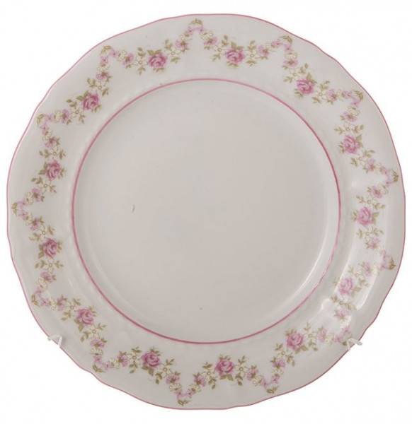 Набор тарелок 17 см 6 шт  Leander &quot;Соната /Розовый цветок /Розовая отводка&quot; / 199361