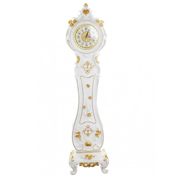 Часы напольные 180 см &quot;Royal Classics /Золотые цветы /Стразы&quot; / 151306