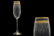 Бокалы для шампанского 180 мл 6 шт  Rona &quot;Эсприт /Золотая полоса, втёртая платина&quot; / 018344