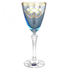 Бокалы для белого вина 250 мл 6 шт прозрачно-голубая  Crystalex CZ s.r.o. "Элизабет /Лепка" / 059494