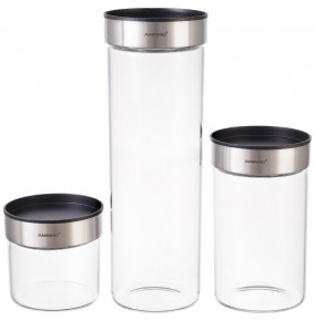 Набор банок для сыпучих продуктов 3 шт  Royal Classics "Storage Jar" / 214680