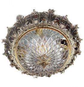 Люстра 4 рожковая хрусталь/золото  Art Glass "Арт Гласс /Шарлиз" диаметр-47 см, h-18 см / 107297