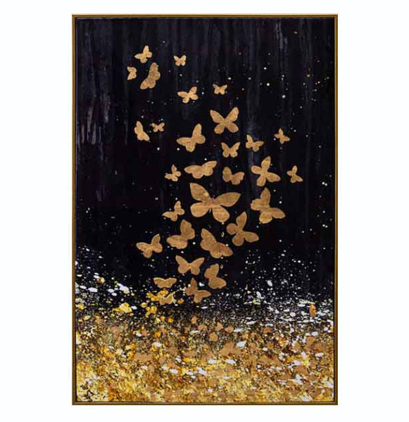 Картина 62 х 92 х 4,5 см в раме  Bronco &quot;Золотые бабочки&quot; / 342014