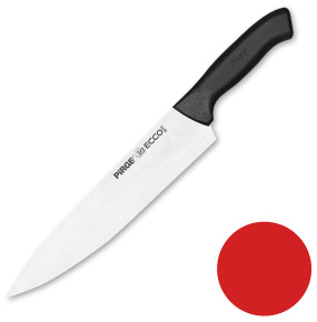 Нож поварской 25 см красная ручка  PIRGE "Ecco" / 321705