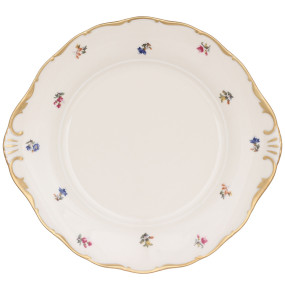 Пирожковая тарелка 27 см  Leander "Соната /Мелкие цветы /золото /СК" / 313619