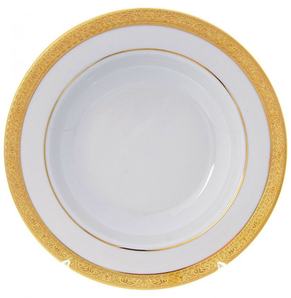 Набор тарелок 22,5 см 6 шт глубокие  Falkenporzellan &quot;Констанц /Золотая лента /СК&quot; / 159948