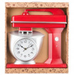Часы настенные 39 см кварцевые красные  LEFARD &quot;CHEF KITCHEN&quot; / 187979