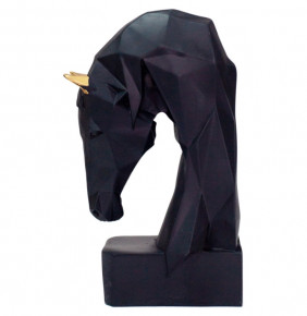 Статуэтка 10 x 19 см черная  O.M.S. Collection "Лошадь" / 294505