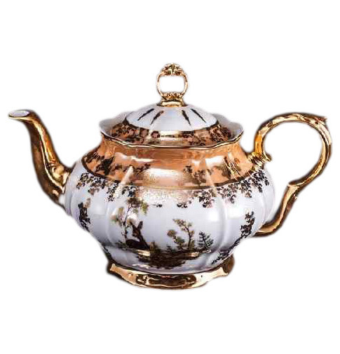Заварочный чайник 1,2 л  Bohemia Porcelan Moritz Zdekauer 1810 s.r.o. &quot;Магнолия /Охота бежевая&quot; / 052583