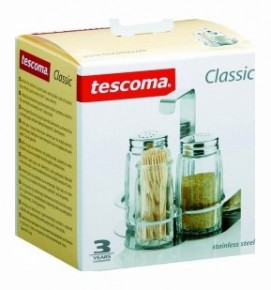 Набор для специй (солонка, перечница и зубочистки) "Tescoma /CLASSIC" / 141944