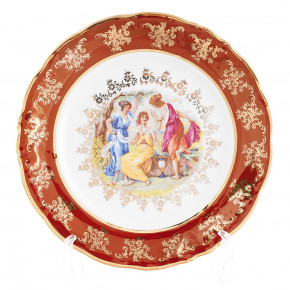 Набор тарелок 25 см 6 шт  МаМ декор "Фредерика /Мадонна красная" / 167686