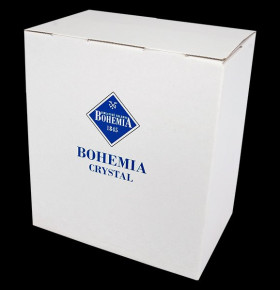 Ваза для фруктов 28 см квадратная  Bohemia Jihlava "Glacier /Без декора" хрусталь Йиглава / 043712