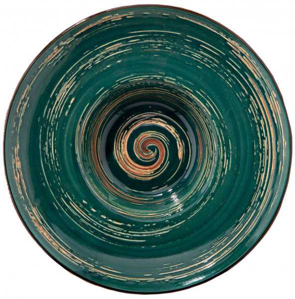 Тарелка 27 см глубокая зелёная  Wilmax &quot;Spiral&quot; / 261635