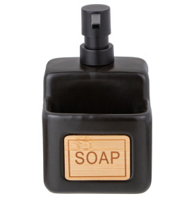 Дозатор для моющего средства 500 мл чёрный  LEFARD "Soap" / 347529