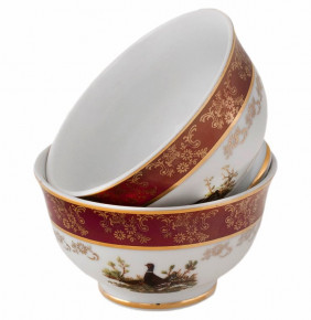 Пиала 10,5 см 1 шт  Royal Czech Porcelain "Офелия /Охота красная" / 204017