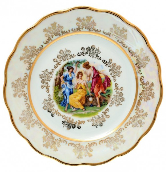 Набор тарелок 21 см 6 шт  Sterne porcelan &quot;Фредерика /Мадонна перламутр&quot; / 139142