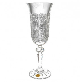Бокалы для шампанского 150 мл 6 шт  Aurum Crystal "Хрусталь резной" / 033361