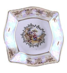 Тарелка 21 см 1 шт  Royal Czech Porcelain "Львов /Барокко /Перламутр" / 204658
