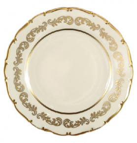 Набор тарелок 17 см 6 шт  Bohemia Porcelan Moritz Zdekauer 1810 s.r.o. "Анжелика /Золотые вензеля /СК" / 080367