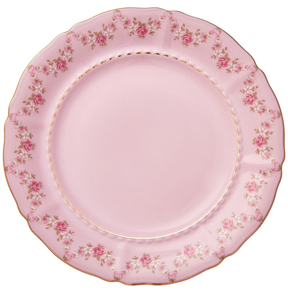 Набор тарелок 19 см 6 шт  Leander &quot;Соната /Розовый цветок&quot; розовая / 063954
