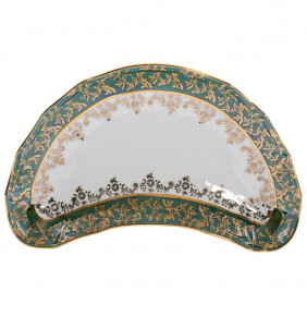 Лимонница  Royal Czech Porcelain "Офелия /Зелёная /Золотые листики" / 203808