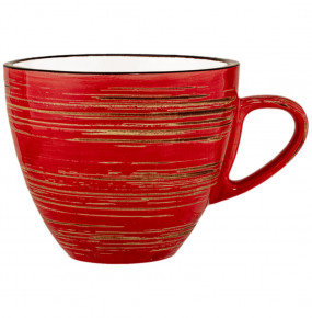 Чайная чашка 300 мл красная  Wilmax "Spiral" / 261566